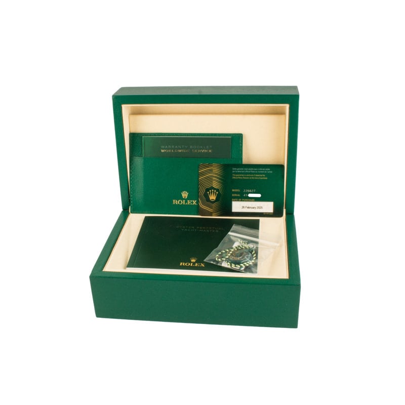 Pre-owned Rolex Yacht-Master 226627 RLX Titanium Black Dial