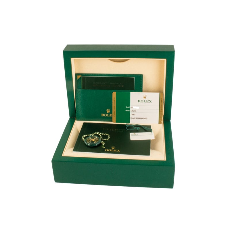 Rolex Datejust 36 Ref 126233 Black Diamond Dial