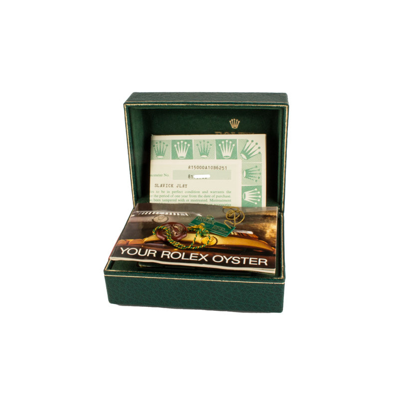 Rolex Date 15000 Silver Index Dial