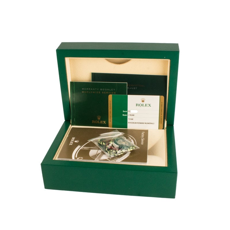 Rolex Datejust 31 Ref 178240 Rhodium Dial