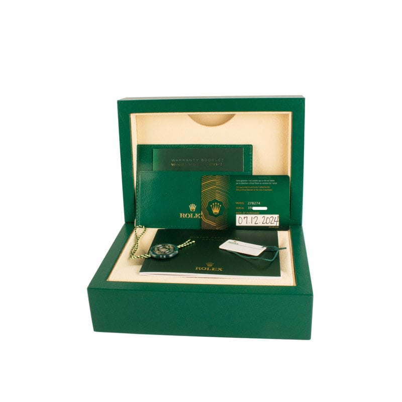 Ladies Rolex Datejust Ref 278274 Mint Green Dial