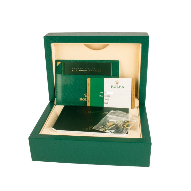 Rolex Oyster Perpetual 39MM 114300 Blue Dial