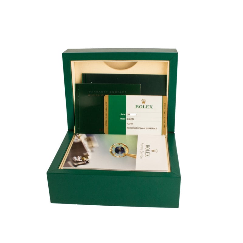 Rolex Datejust 31 Ref 178240 Rhodium Roman Dial