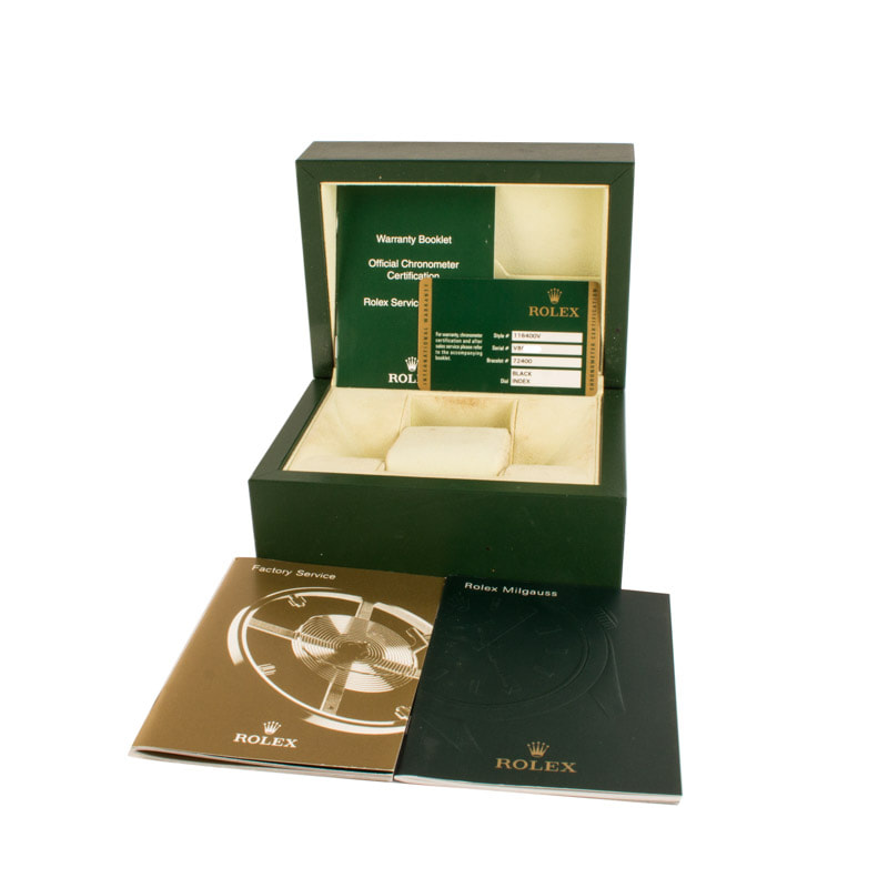 Rolex Milgauss Green Anniversary 116400V