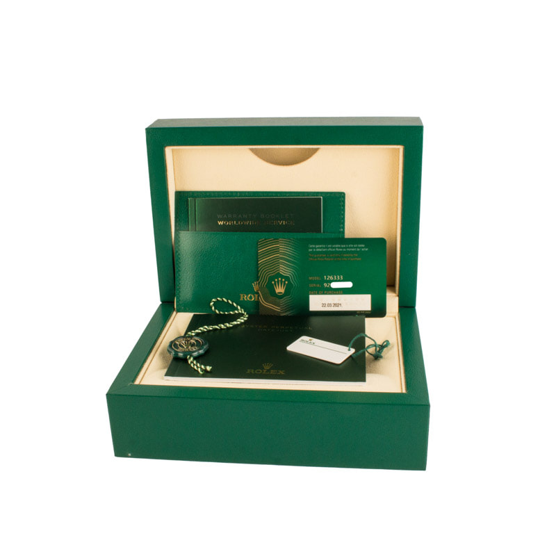 Pre-owned Rolex Datejust 41 Ref 126333 White Dial