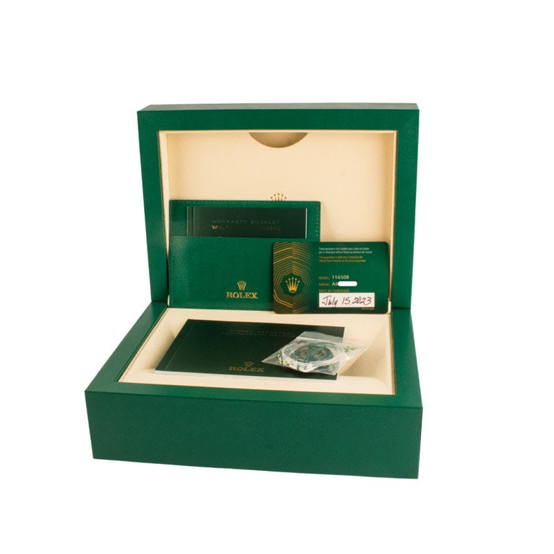 Rolex Daytona 116508 18k Yellow Gold Green Dial