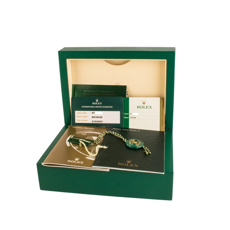 Rolex Day-Date II ref 218238 Yellow Gold