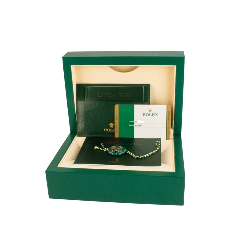 Rolex Oyster Perpetual Ref 114300 White Dial