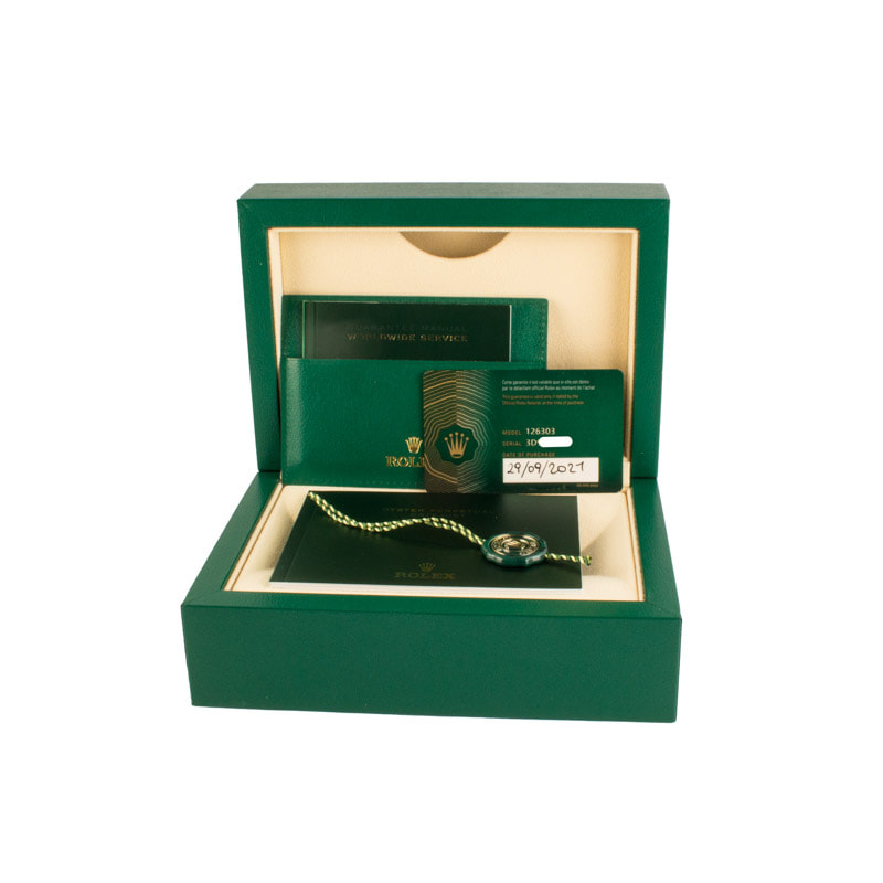 Pre-Owned Rolex Datejust 41 Ref 126303 Slate Roman Dial