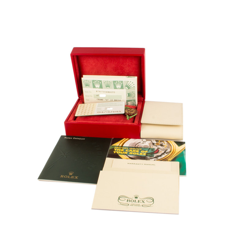 Lady Rolex Datejust 79173 Champagne Diamond Dial