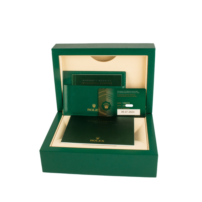 Rolex Datejust 41 Ref 126333 Fluted Motif Champagne Dial