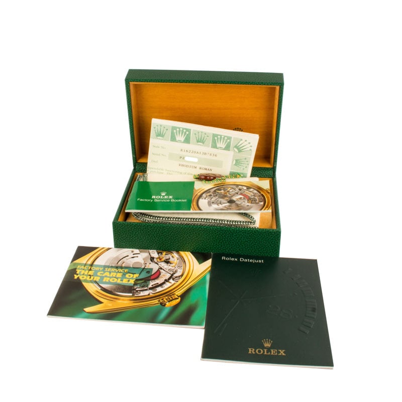 Rolex Datejust 16220 Silver Dial