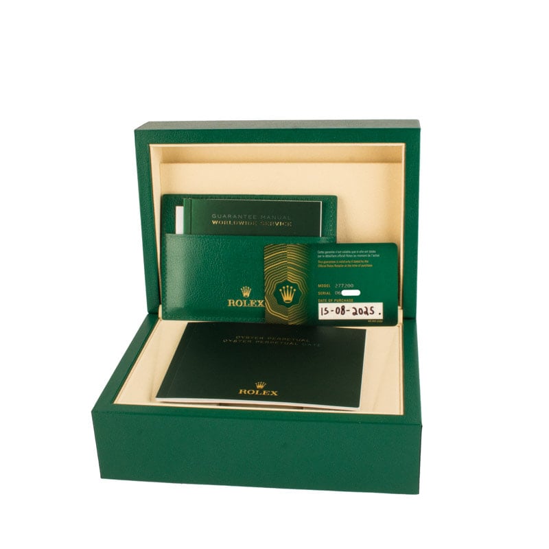 Rolex Oyster Perpetual 31 ref 277200 Pistachio Dial