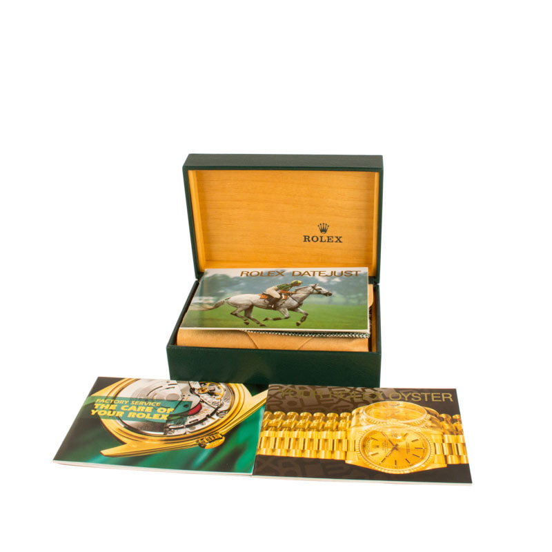 Lady Rolex Datejust 69173 Black Tapestry Dial