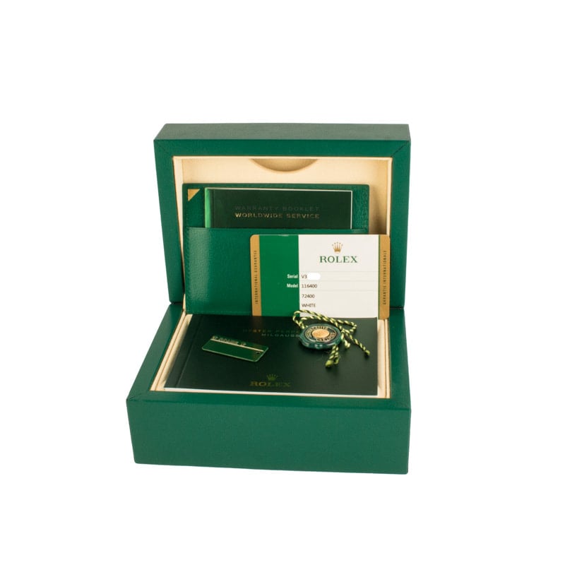 Rolex Milgauss 116400 White Superluminova Dial