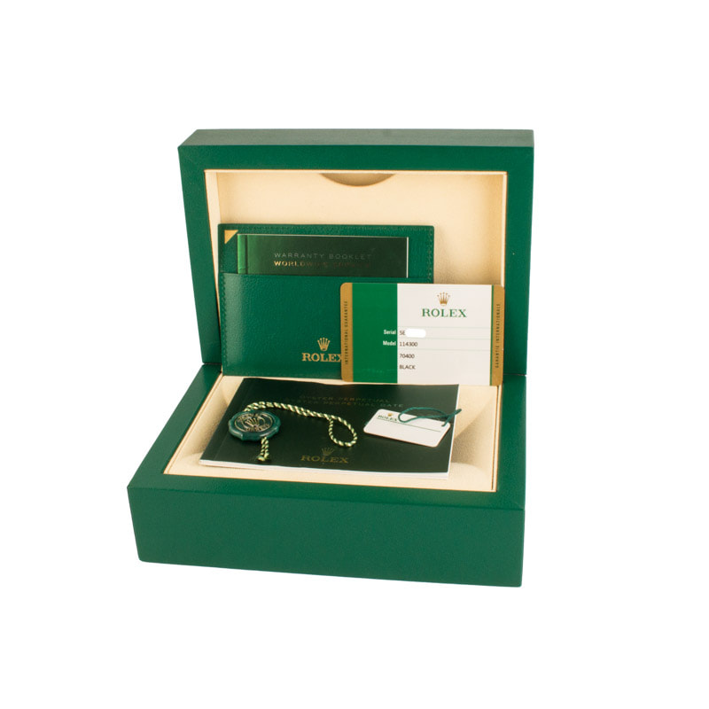 Rolex Oyster Perpetual 114300 Black Dial