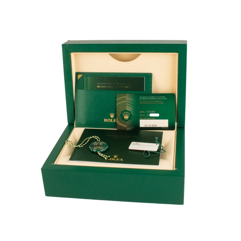 Pre-Owned Rolex Datejust 126200 Black Dial