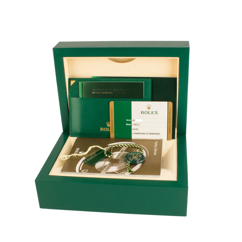 Rolex Datejust 31 178273 Champagne Diamond Dial