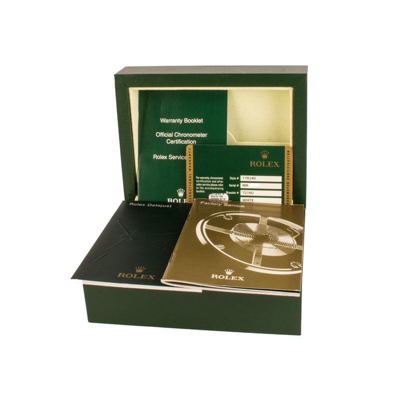 Rolex Datejust 31 ref 178240 White Dial