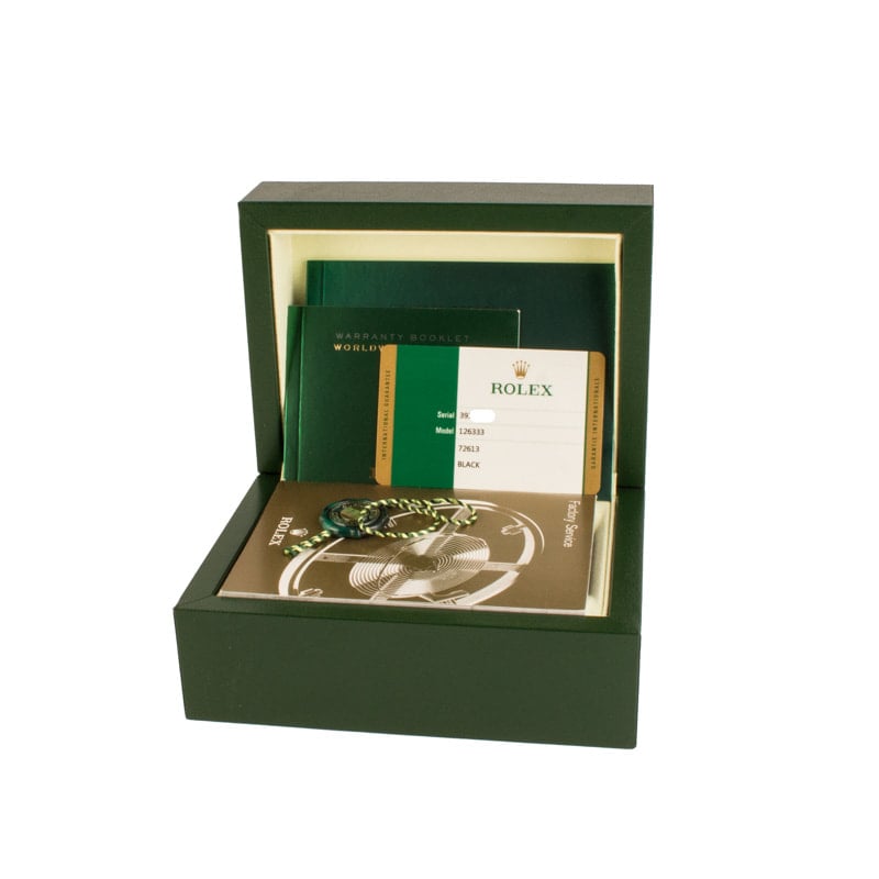 Pre Owned Rolex Datejust 41 Ref 126333 Black Dial