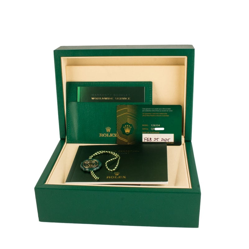 Rolex Datejust 41 Ref 126334 Black Diamond Dial