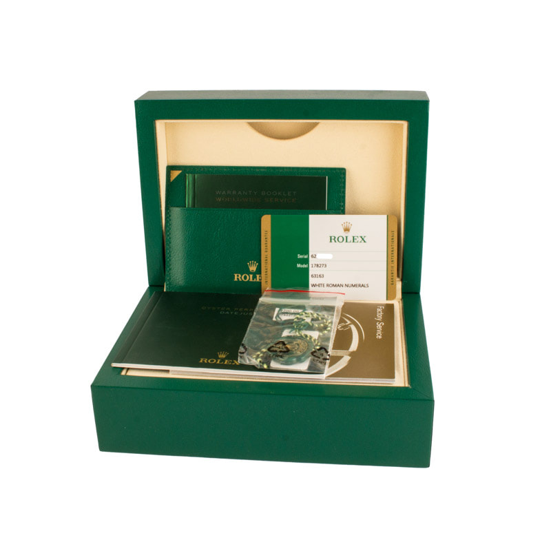 Rolex Datejust 31 Ref 178273 White Roman Dial