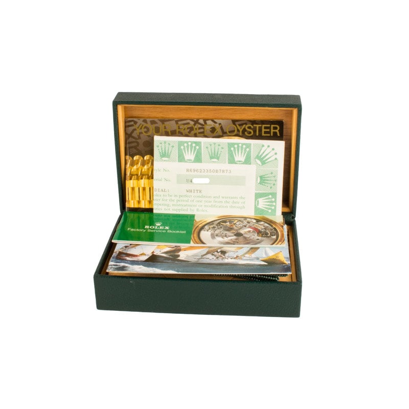 Pre-owned Rolex Yacht-Master 69623 White Dial