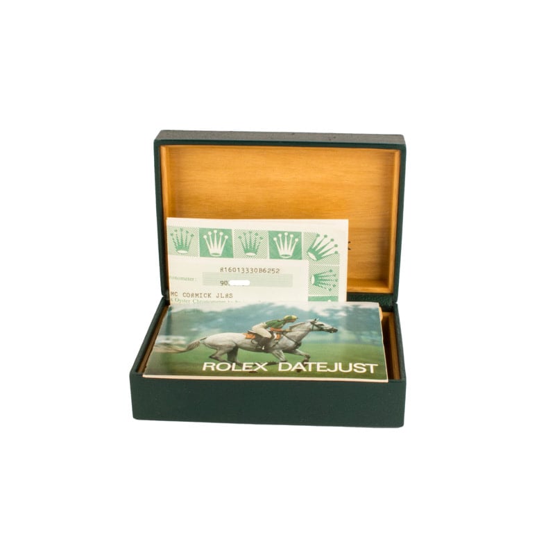 Rolex Datejust Ref 16013 Black Index Dial