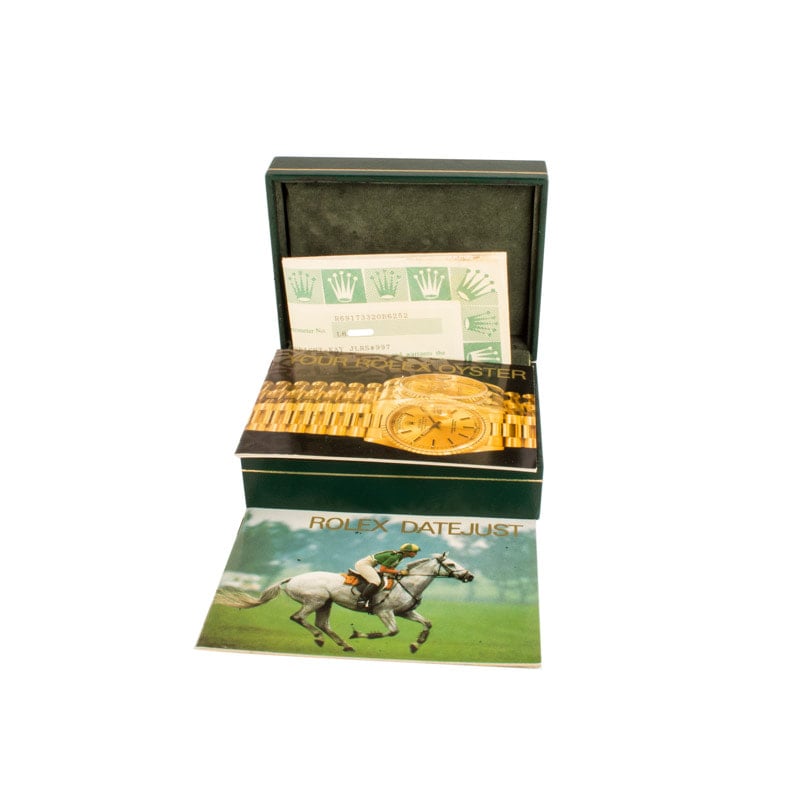 Ladies Rolex Datejust Two Tone 69173 Champagne Dial