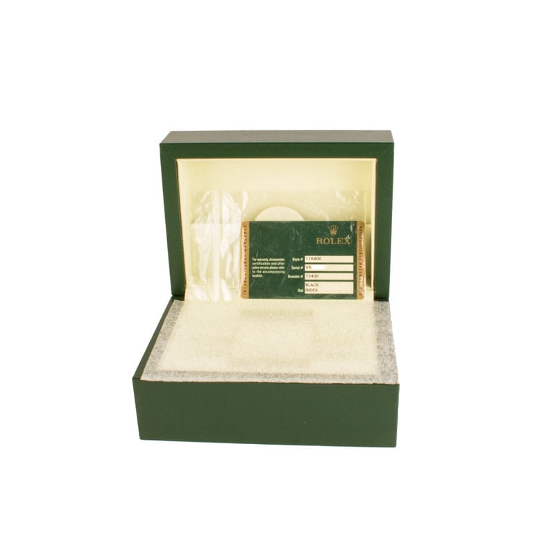 Pre-owned Rolex Milgauss Ref 116400 Black Dial Stainless Steel