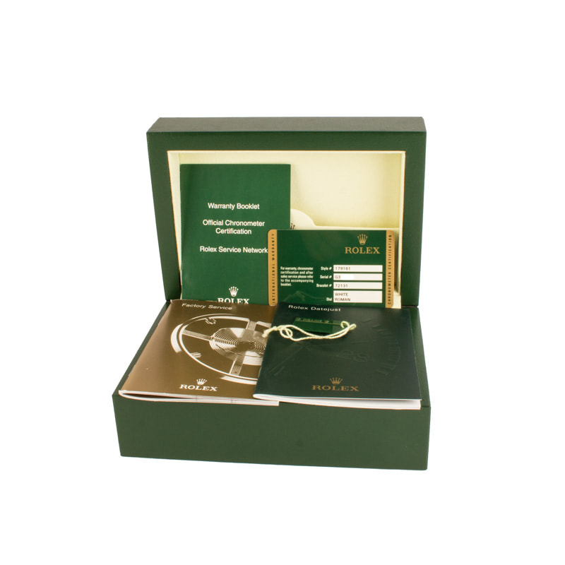 Ladies Rolex Datejust Ref 179161 White Roman Dial