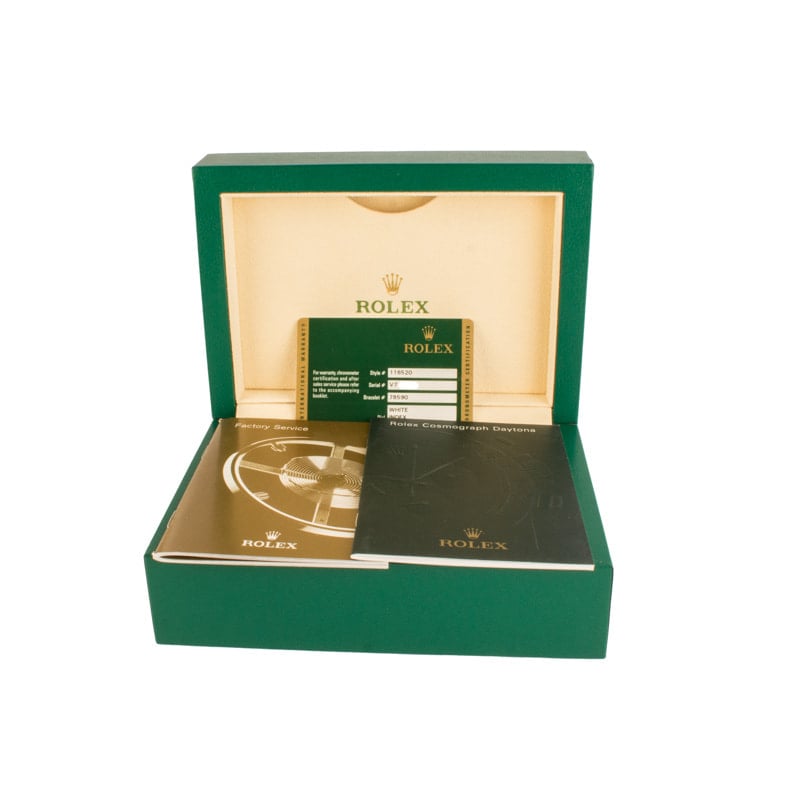 Rolex Daytona Ref 116520 White Index Dial