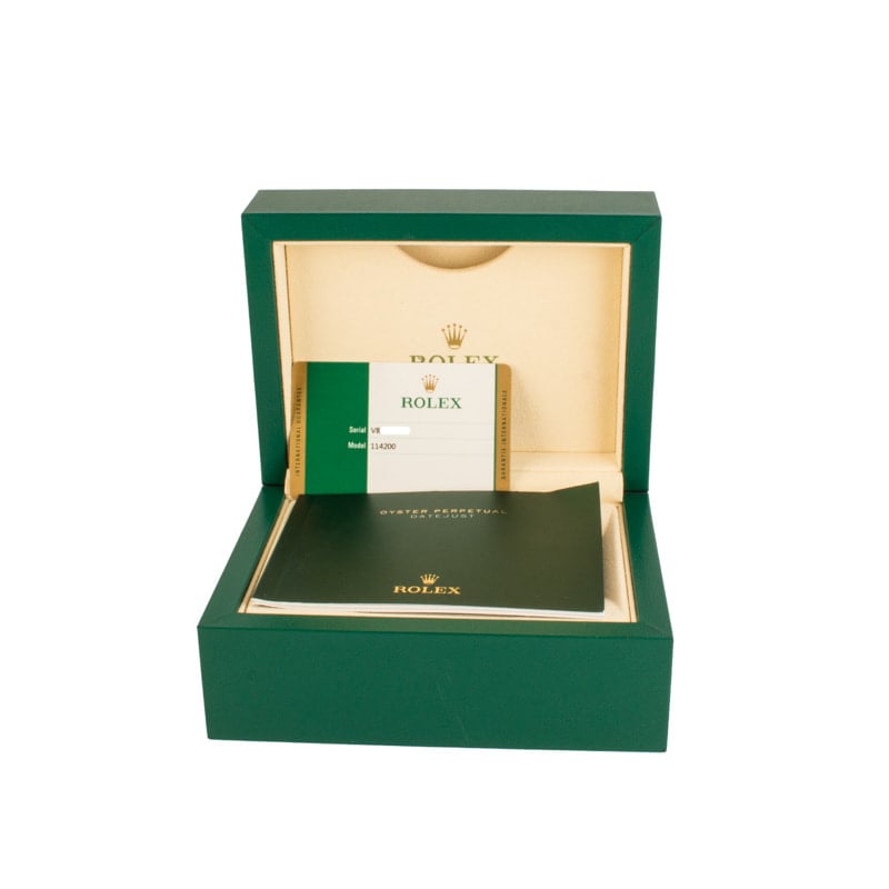 Pre-owned Rolex Oyster Perpetual Olive Green Dial