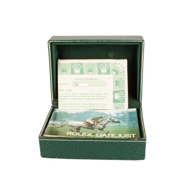 Rolex Datejust 36 Ref 16013 Blue Jubilee Arabic Dial