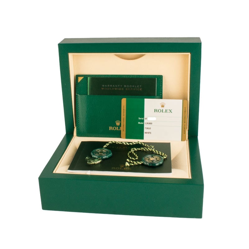 Rolex Datejust 41 126300 White Index Dial