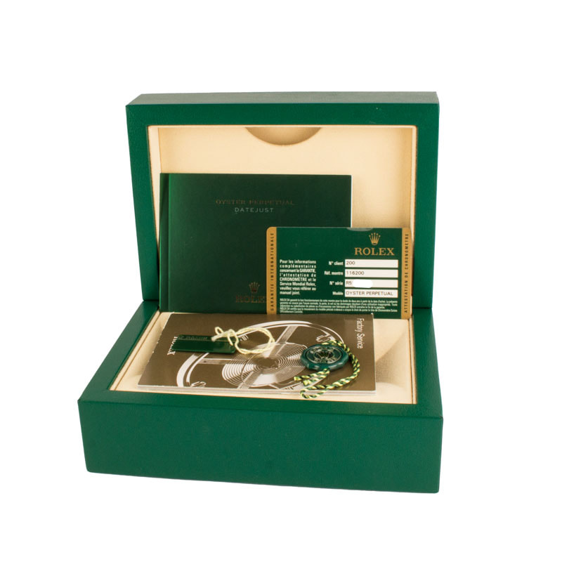 Rolex Datejust 116200 Silver Decorated Motif Dial