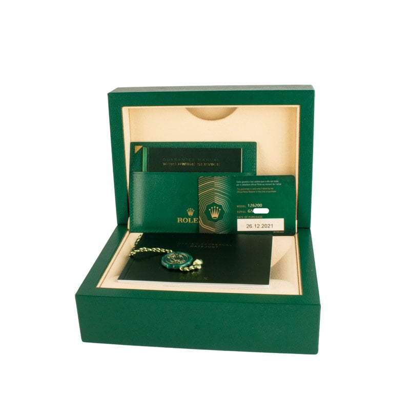 Rolex Datejust Ref 126200 White Roman Dial