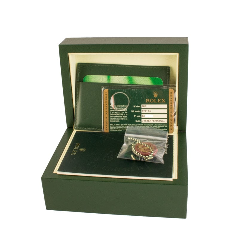 Ladies Rolex Datejust Blue Dial 179174 Stainless Steel