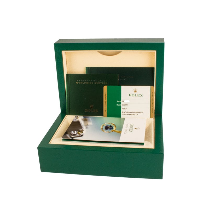 Men's Rolex Datejust II Ref 116300 Black Roman Dial