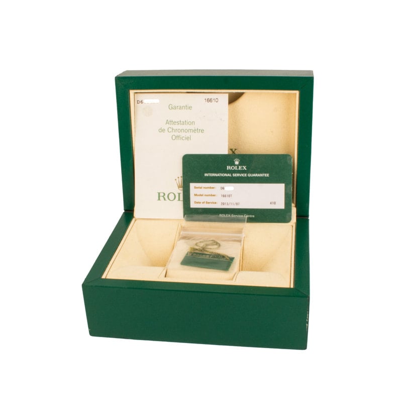 Rolex Submariner Ref 16610T No Holes Steel Case