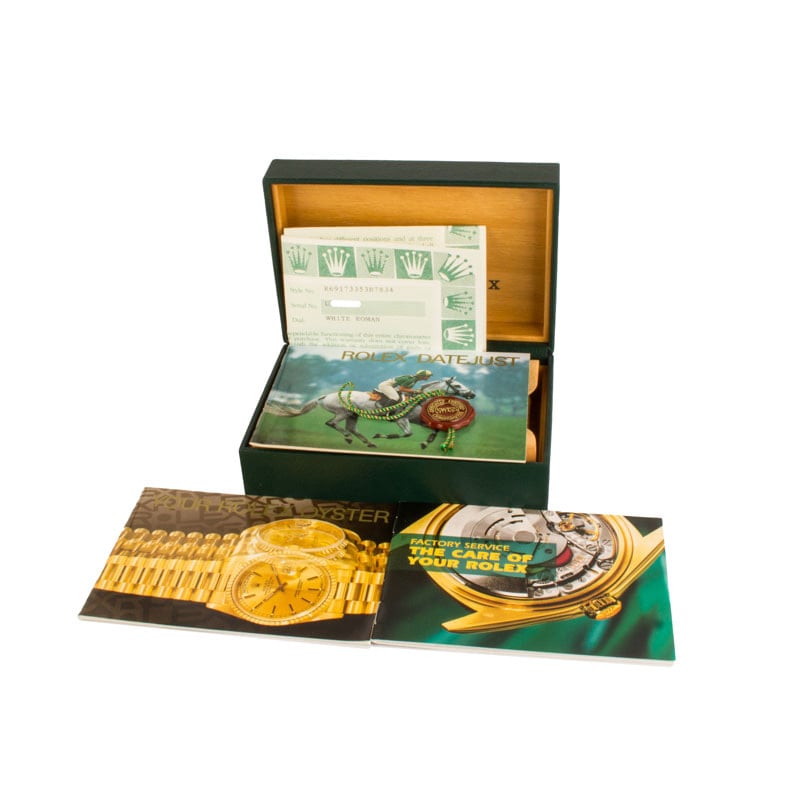 Used Rolex Lady Datejust Two Tone 69173 White Roman Dial