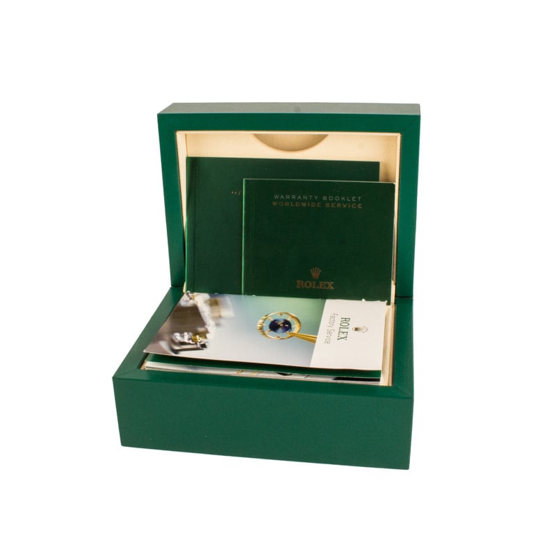 Pre-owned Rolex Oyster Perpetual 114200 Olive Green Dial