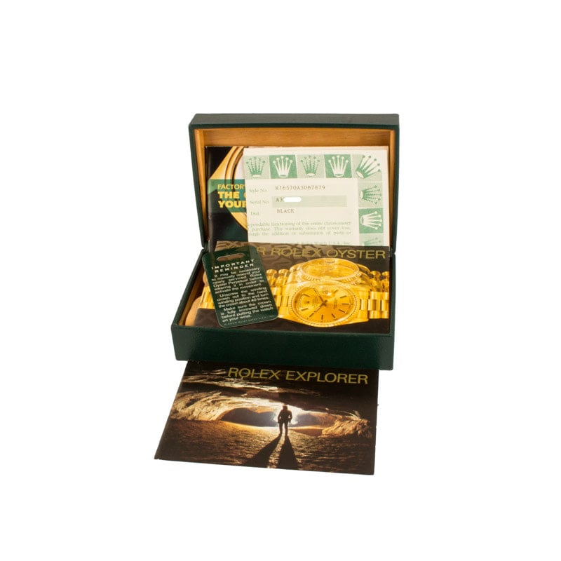 Used Rolex Explorer II Steel 16570 Black Dial