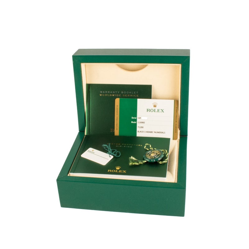 Rolex Air-King Steel Oyster 116900 Black Dial