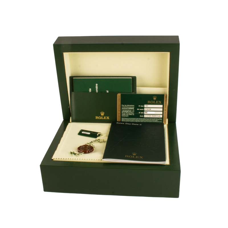 Rolex Day-Date II Yellow Gold 218238 Champagne Index Dial