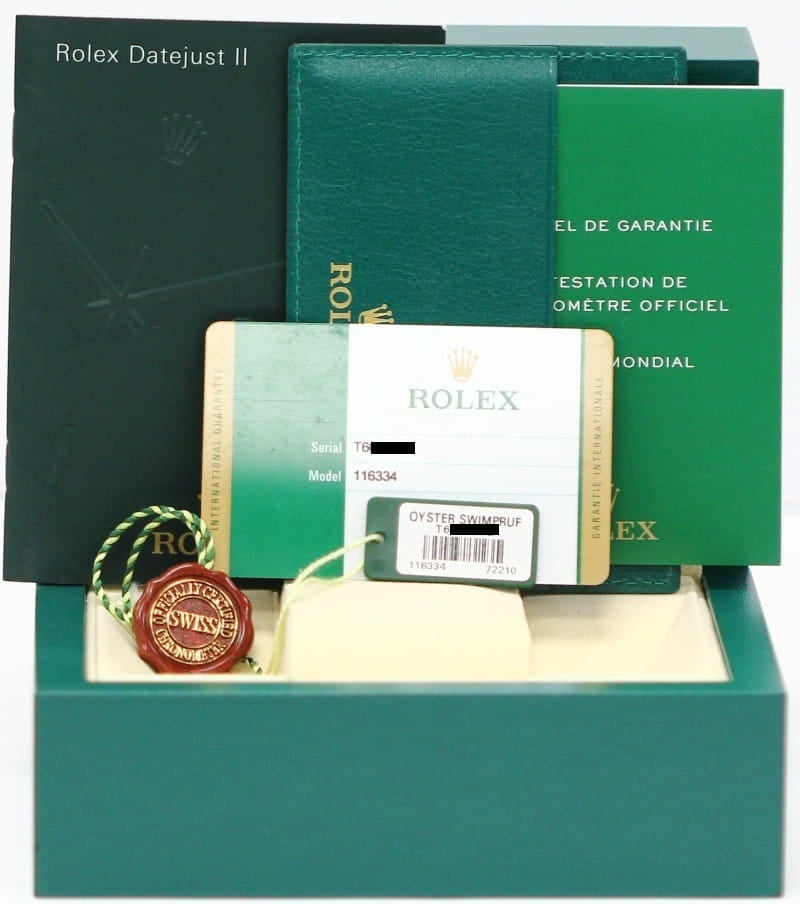Rolex DateJust II 41MM White Dial 116334