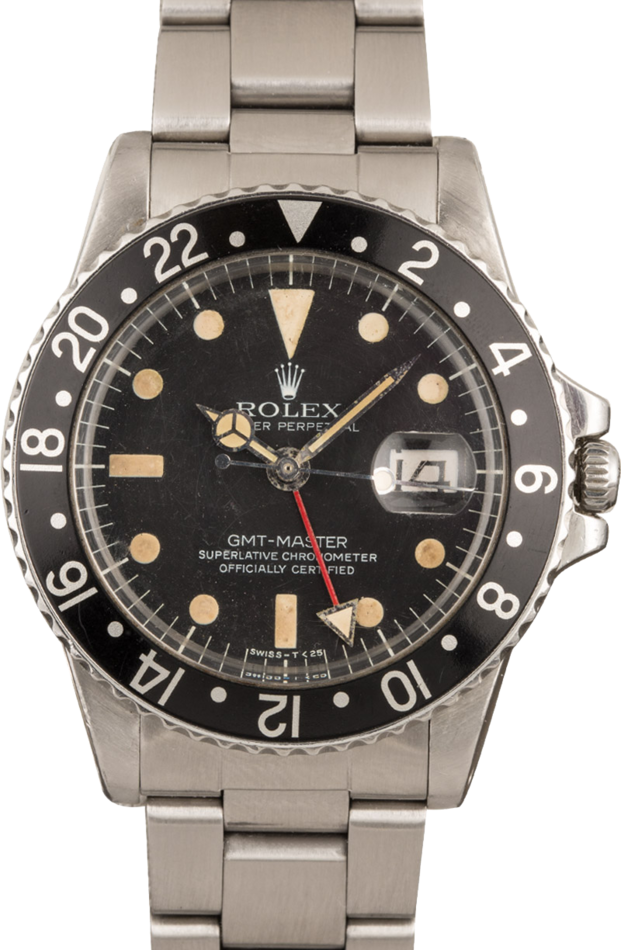 Vintage Rolex GMT-Master 1675 Black Bezel