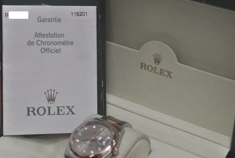 Used Men's Rolex DateJust Watch Rose Gold 116201