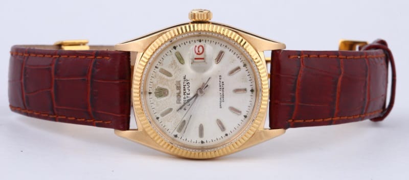 Men's Vintage Rolex DateJust 18kt Gold 6605