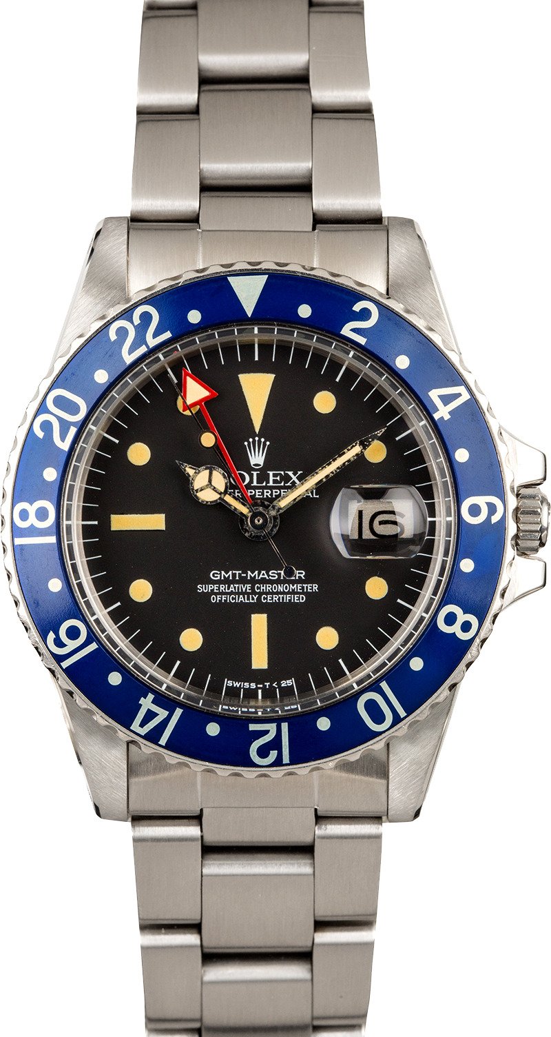 Vintage 1978 Rolex GMT Master 1675 Blueberry